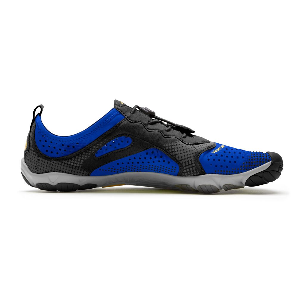 Vibram Five Fingers Mens Hiking Shoes - Blue/Black - V-Run - 80347-BUPW